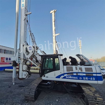 গুণ  Kelly Miniature Used Rotary Drilling Rig SR40 50M Used Piling Rig For Construction কারখানা