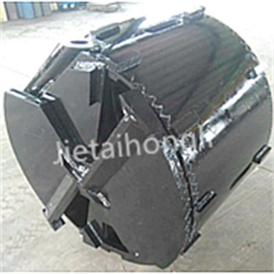 গুণ  Double Bottom Sand Soil Drilling Bucket Core Barrel With Auger Teeth Rotary কারখানা