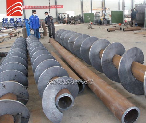 ঘূর্ণমান ড্রিলিং রিগ ক্রমাগত ফ্লাইট Auger Od280mm দৈর্ঘ্য 10m ফ্লাইট বেধ 25mm
