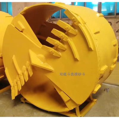 Q355C মাটির বালতি Od800mm/1000mm/1200mm/1500mm ক্লে ফ্ল্যাট দাঁতের বালতি